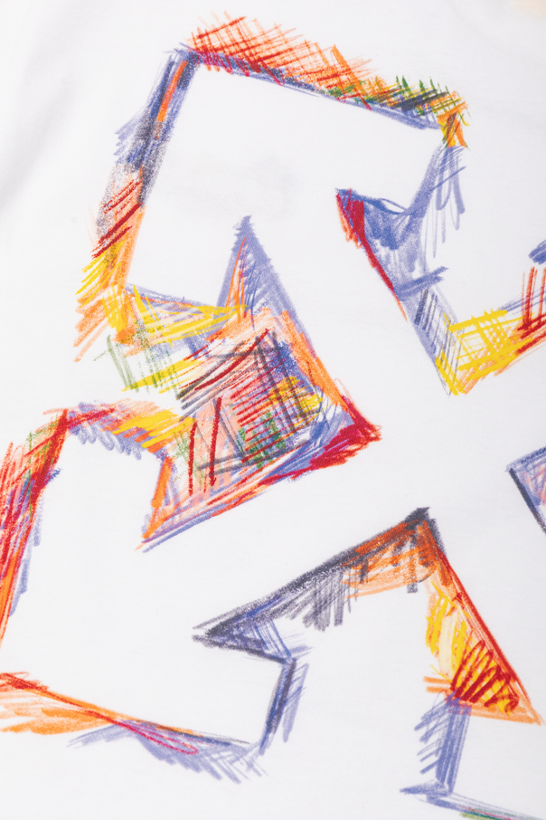 Off-White Kids T-Shirt mit farbigem Print