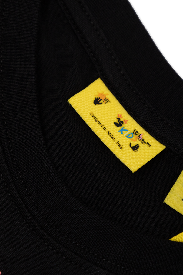 Off-White Kids T-Shirt mit glänzenden Pailletten