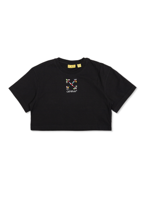 Camiseta con apliques brillantes