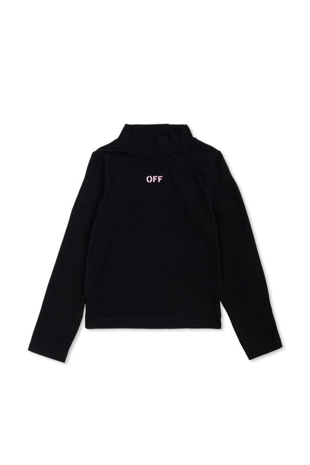 T-shirt with printed logo od Off-White Kids