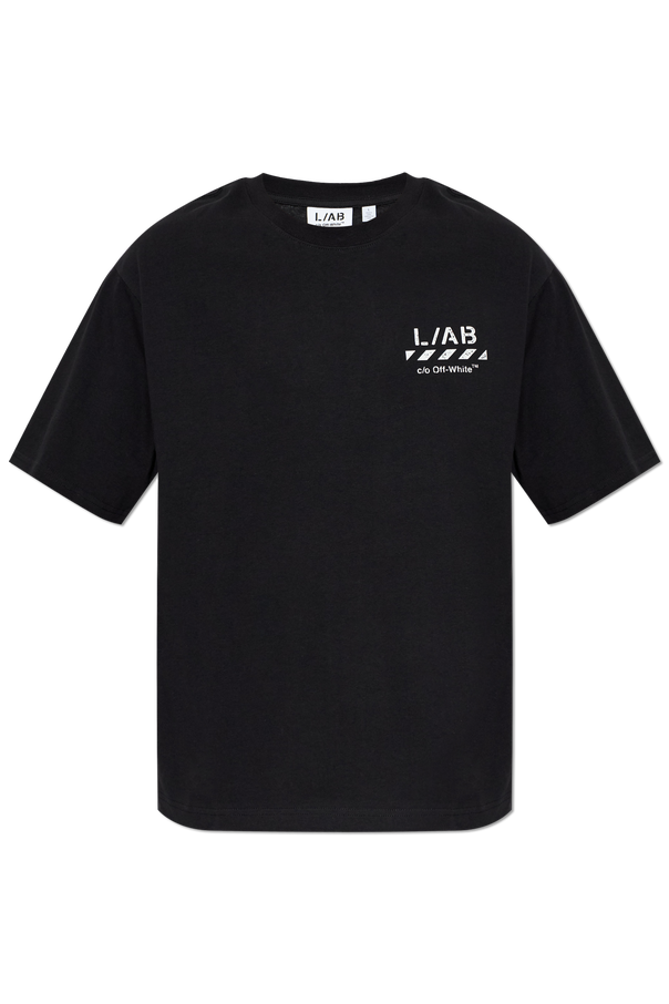 L/AB c/o Off-White Printed logo T-shirt