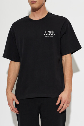 L/AB c/o Off-White Printed logo T-shirt
