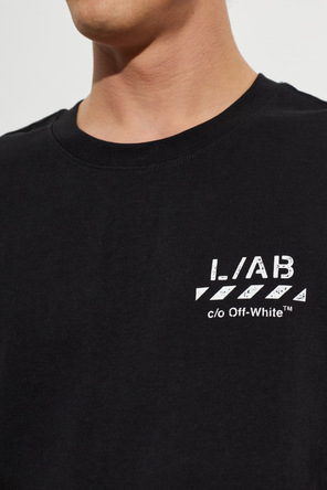 L/AB c/o Off-White Printed logo T-shirt