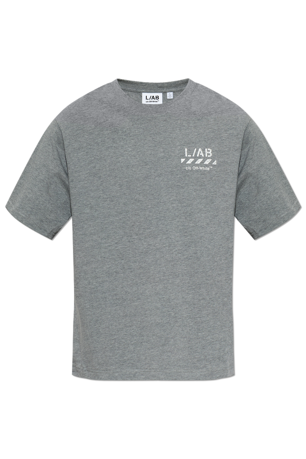 L/AB c/o Off-White Printed logo t-shirt