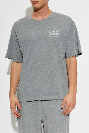 L/AB c/o Off-White Printed logo t-shirt