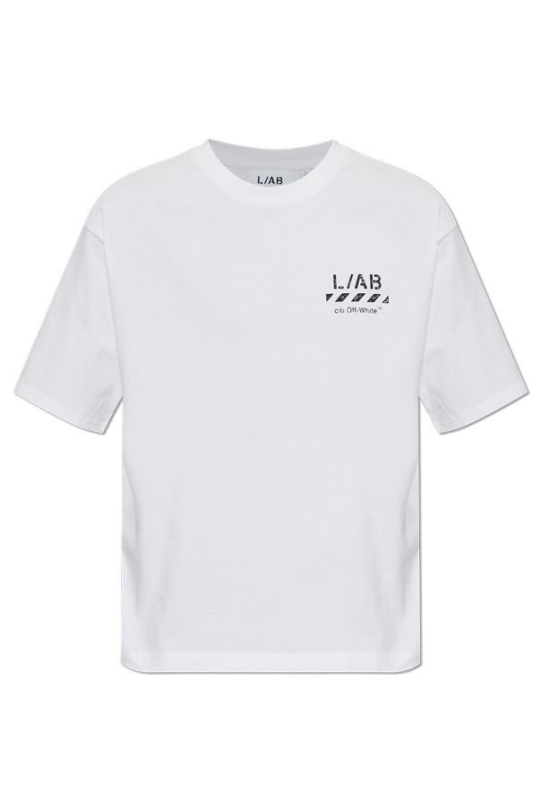 L/AB c/o Off-White Printed logo T-shirt