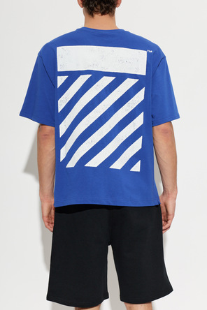 L/AB c/o Off-White Blue printed T-shirt