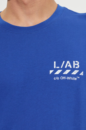 L/AB c/o Off-White Blue printed T-shirt