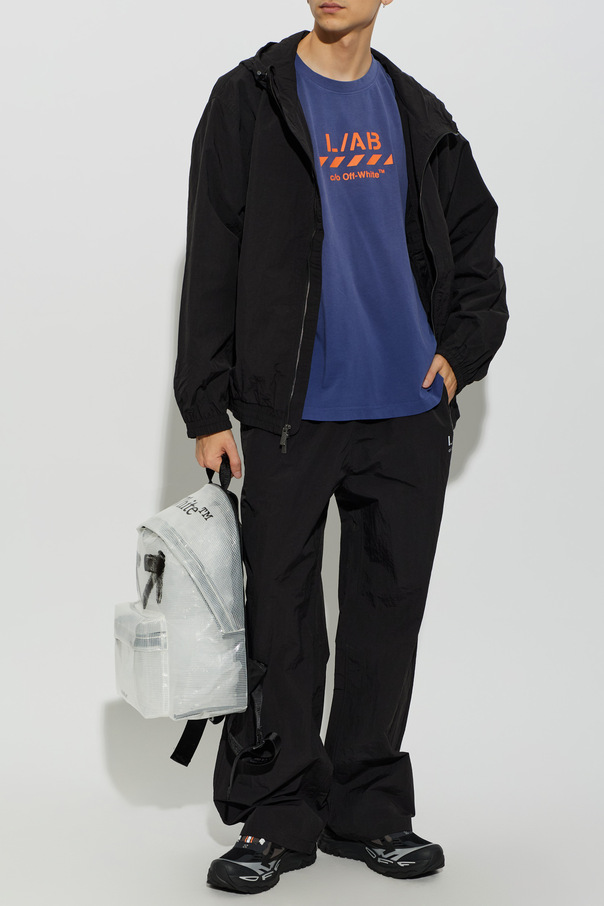 L/AB c/o Off-White T-shirt com logótipo estampado