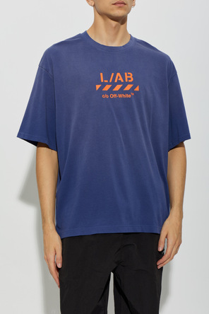 L/AB c/o Off-White T-shirt com logótipo estampado