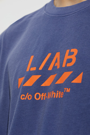 L/AB c/o Off-White T-shirt com logótipo estampado