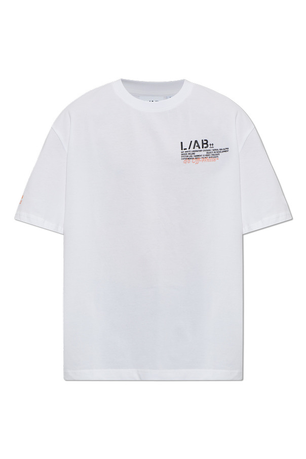 T-shirt with logo od L/AB c/o Off-White
