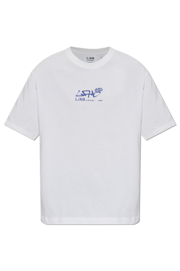 L/AB c/o Off-White Printed logo T-shirt