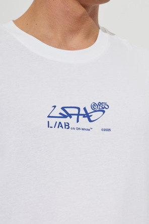 L/AB c/o Off-White Printed logo T-shirt
