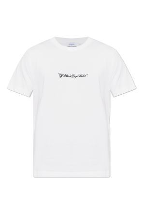 Camiseta con logo bordado