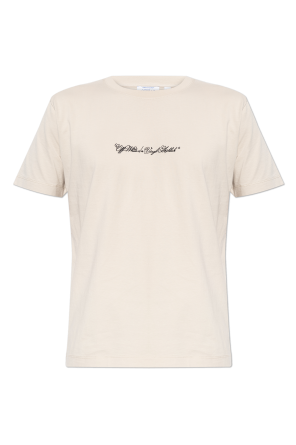 Camiseta con logo bordado