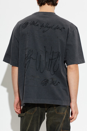 Off-White T-Shirt mit Logo
