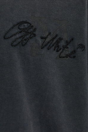 Off-White T-Shirt mit Logo
