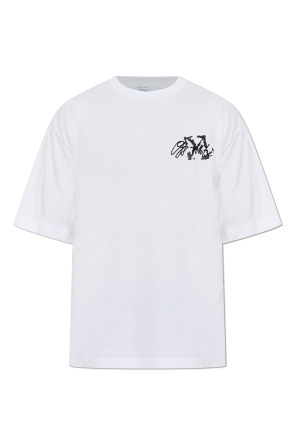 T-Shirt mit aufgesticktem Logo
