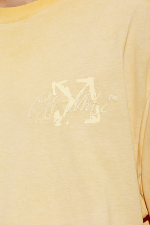 Off-White T-shirt with embroidered logo