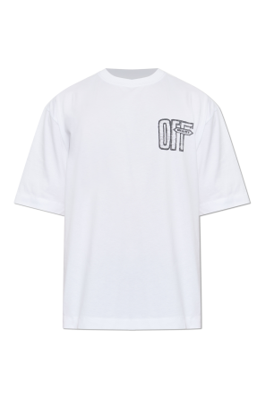 T-shirt with printed logo