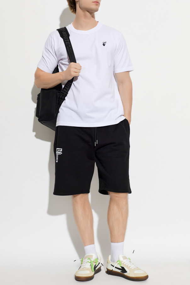 Off-White Tričko s vyšitým logom