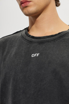 Off-White Camiseta con efecto vintage