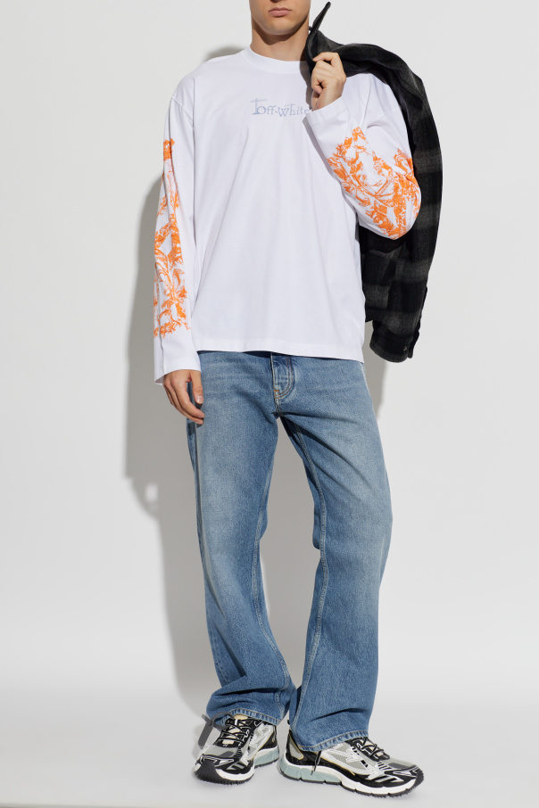 Off-White T-shirt z długimi rękawami