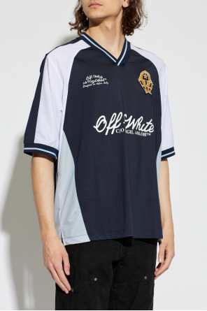 Off-White T-shirt com logótipo estampado
