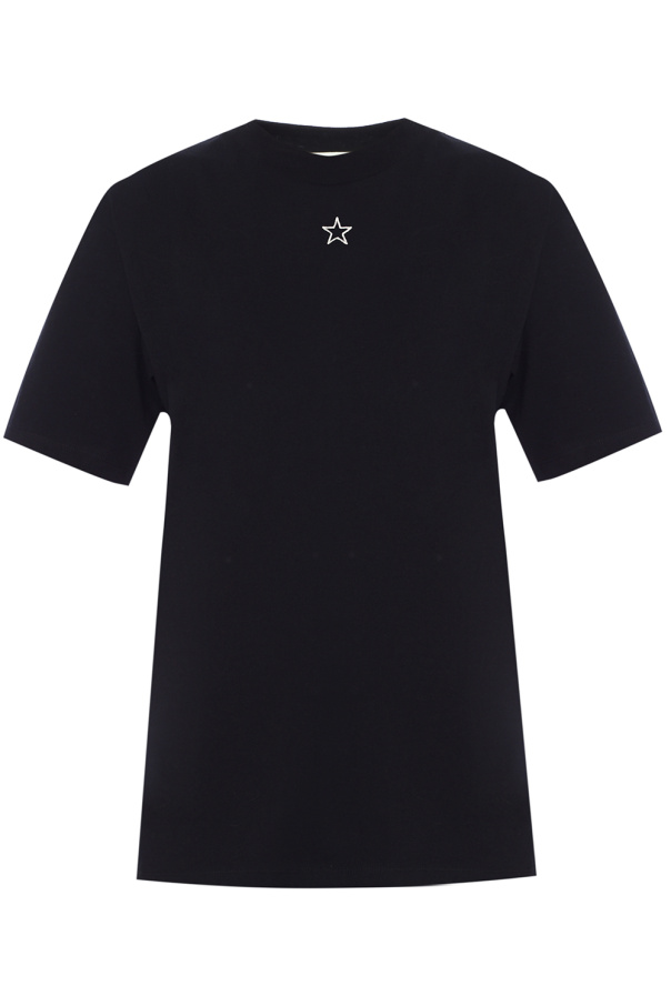 Stella McCartney T-shirt z wyszytym wzorem gwiazdy