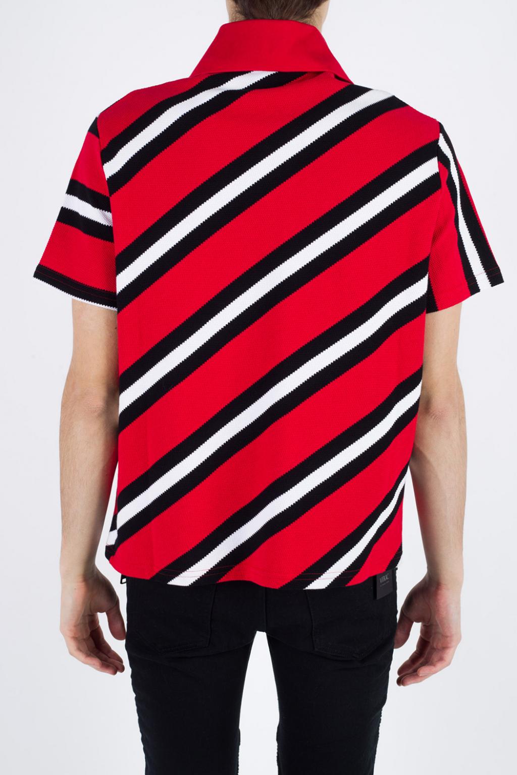 balenciaga striped polo shirt