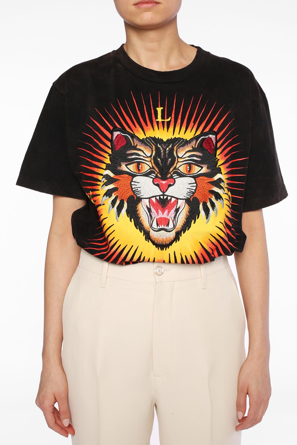 Tiger head motif t-shirt Gucci - Vitkac 