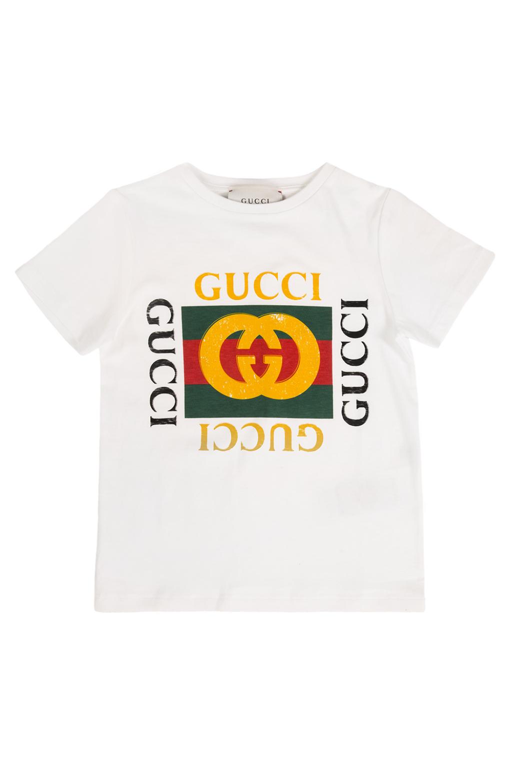 white green and red gucci shirt