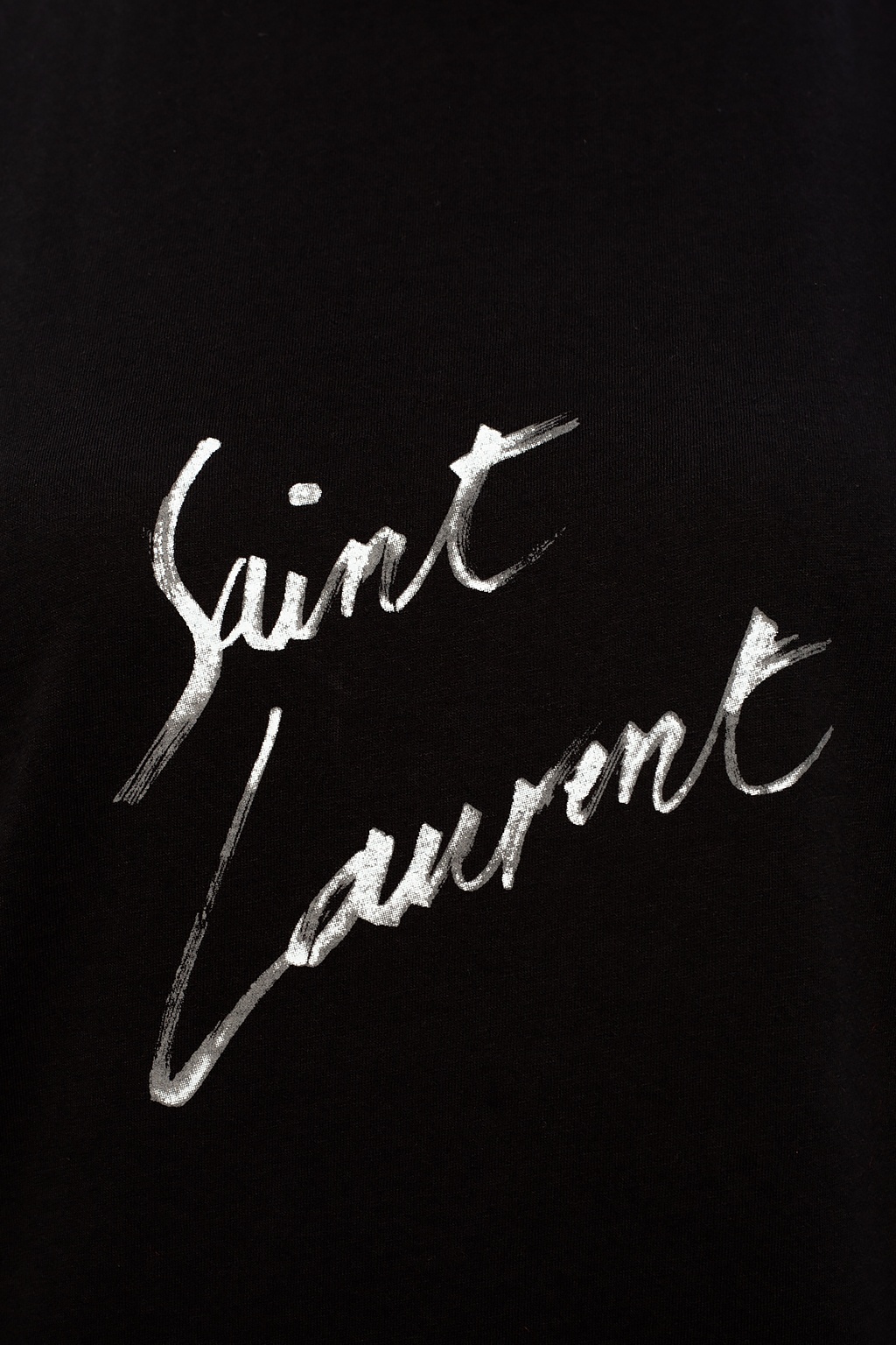 Black Logo-printed T-shirt Saint Laurent - Vitkac HK