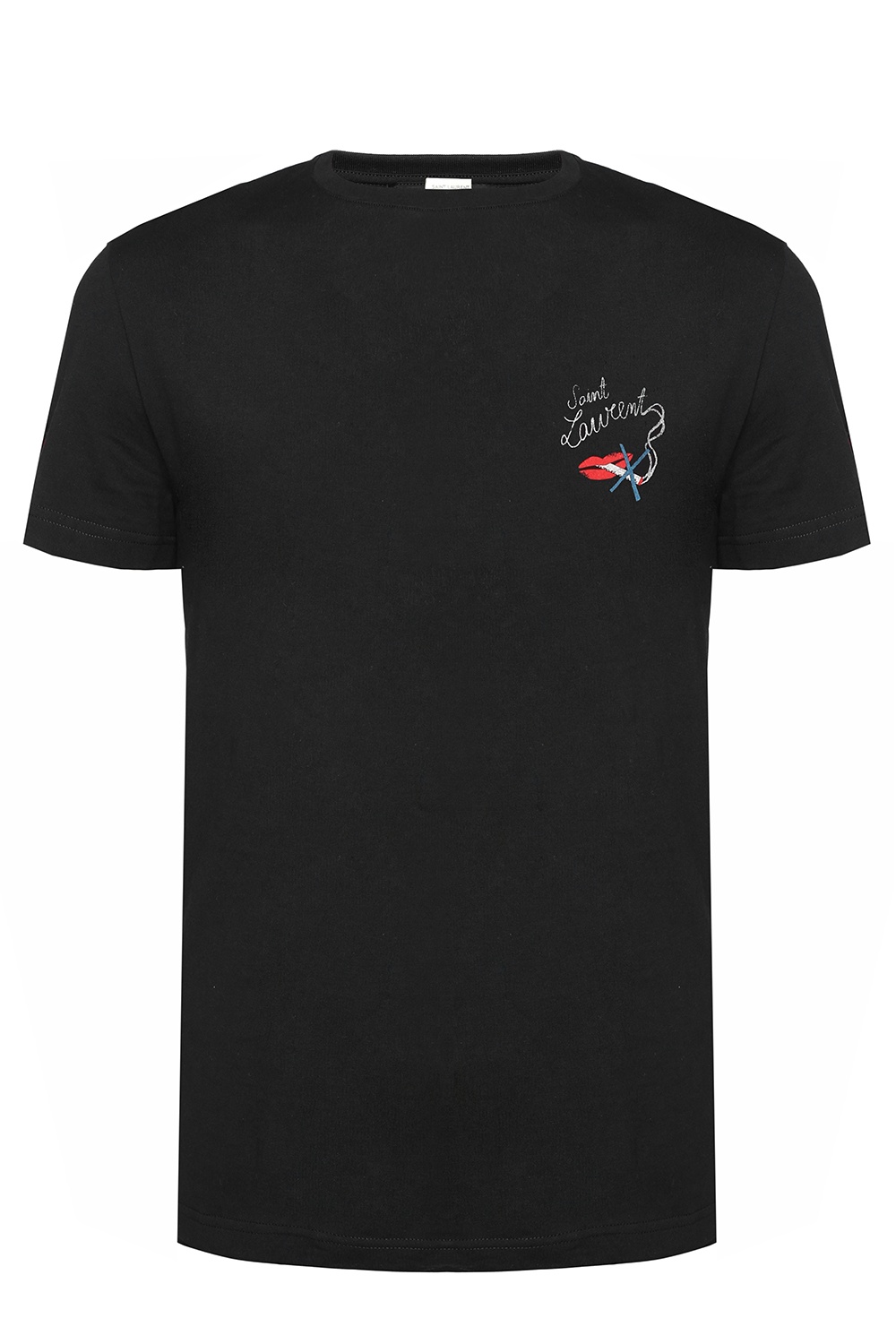 Black Logo-printed T-shirt Saint Laurent - Vitkac HK