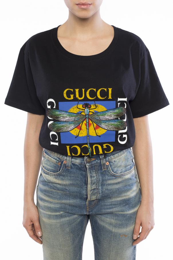 gucci dragonfly shirt