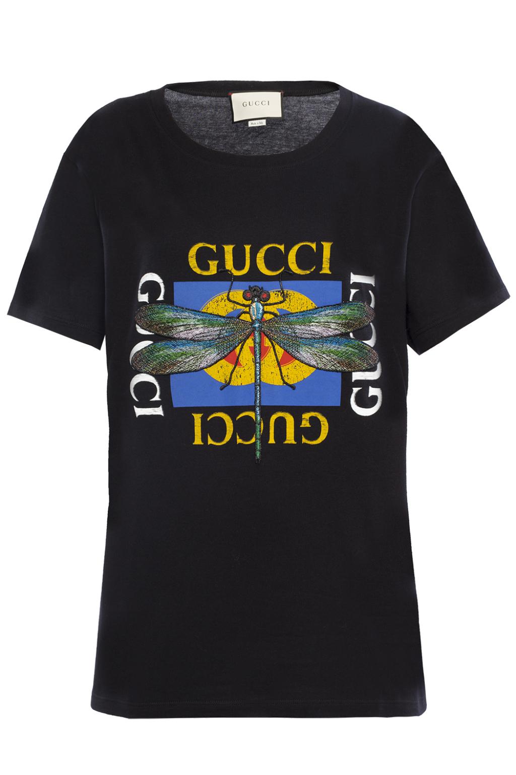 gucci dragonfly shirt