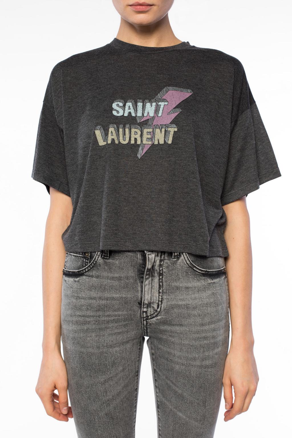 saint laurent thunderbolt t shirt