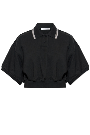 Kurzes Polohemd mit lockerem Schnitt