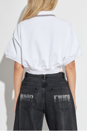 Alexander Wang Krótkie polo o luźnym kroju