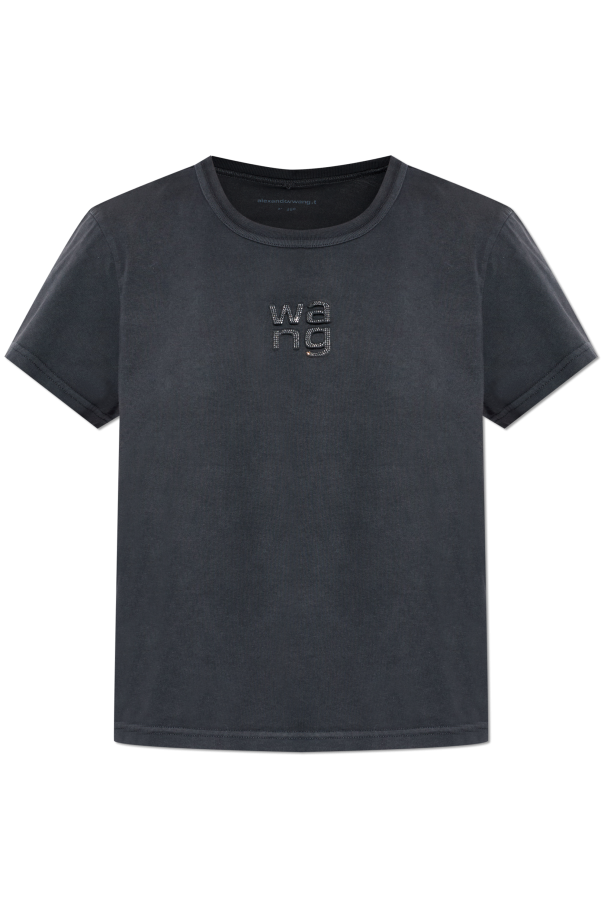 T-shirt with raised sequin logo od Alexander Wang