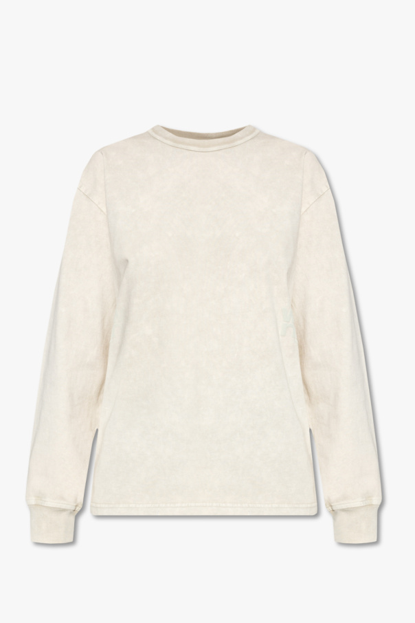 T by Alexander Wang Floral-applique knitted sweater