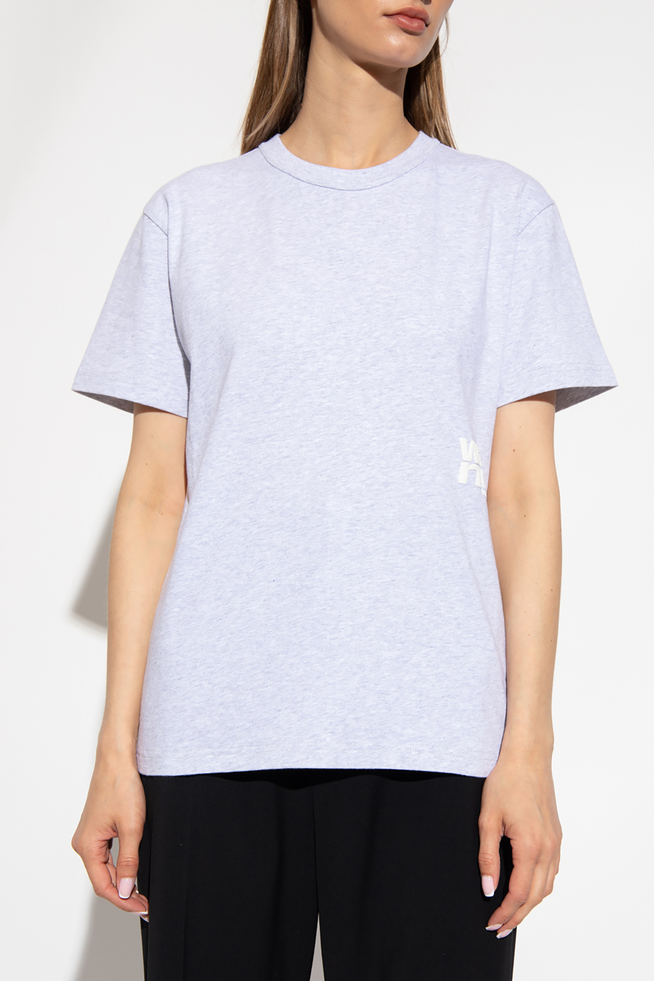 T by Alexander Wang face-motif crew neck T-shirt