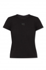 Miss Selfridge T-Shirt aus Bio-Baumwolle in Braun mit kurzen Rollärmeln