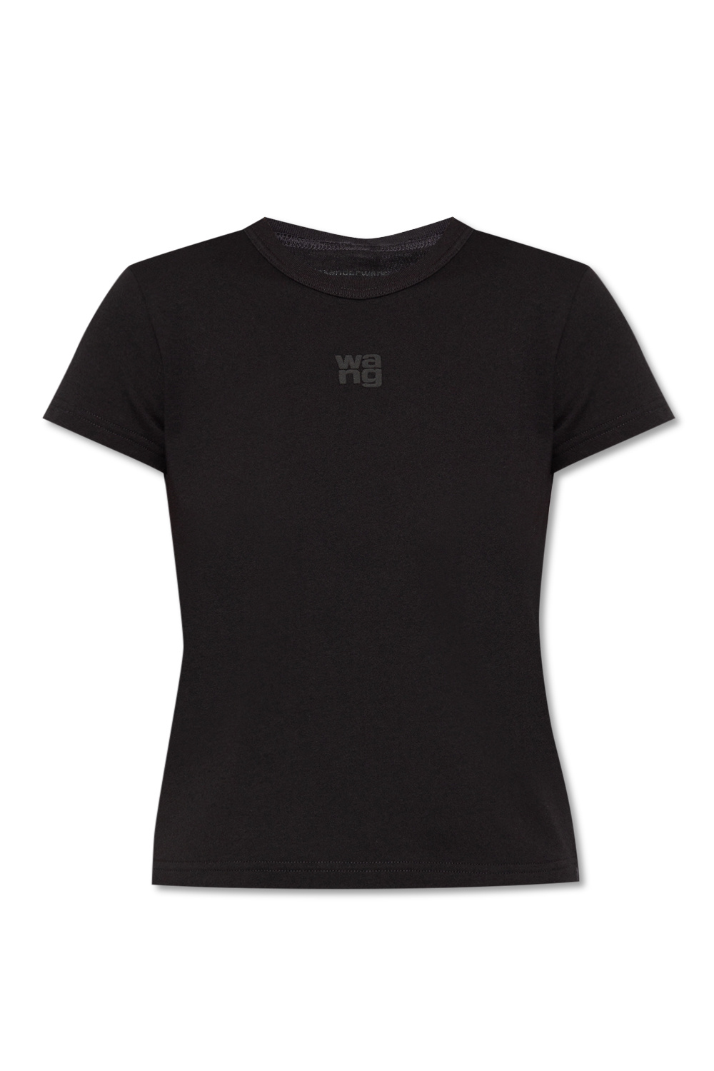 T by Alexander Wang Mamalicious Mammkläder Svart t-shirt med blommiga kanter