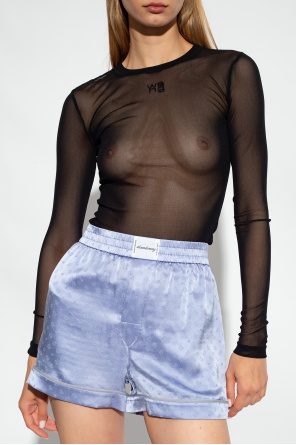 T by Alexander Wang Transparent top with logo