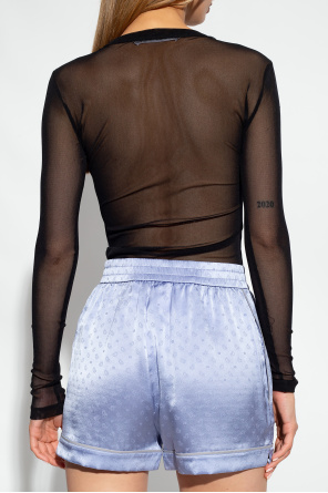 T by Alexander Wang Transparent top with logo