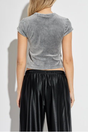 Alexander Wang Velvet top with logo