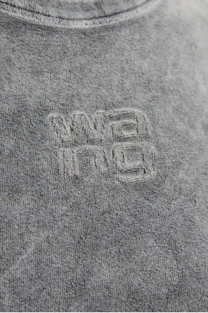 Alexander Wang Velvet top with logo