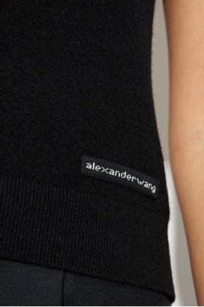 Alexander Wang Top z naszywką z logo
